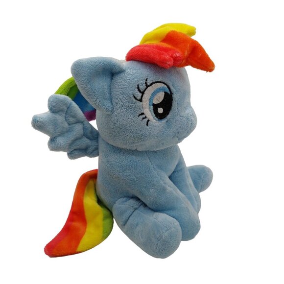 My Little Pony Rainbow Dash Piggy Bank Plush 2016 Blue Rainbow Read - Picture 3 of 8